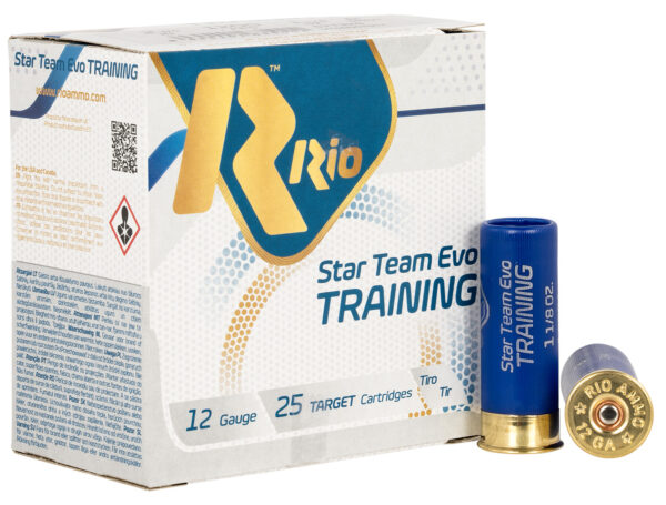 Rio Star Team EVO STT328 12ga 2.75 in 1-1/8 oz #8 25/Box