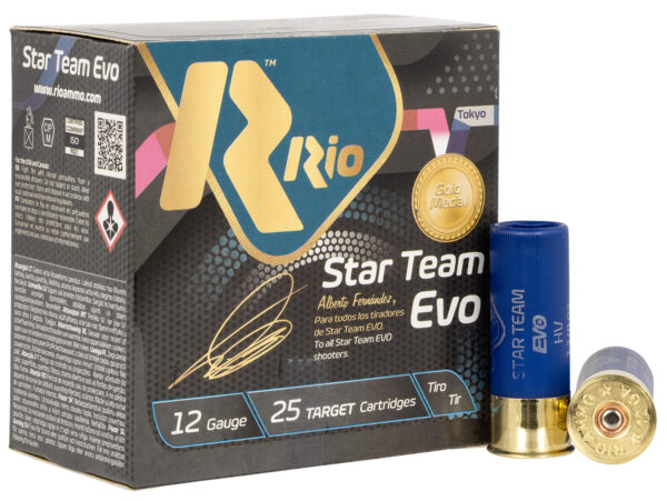 153243 Rio Star Team EVO HV 12ga 2.75in 1-1/8oz #8 – 25rd Box