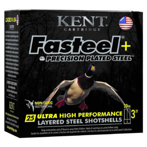 Kent Fasteel+ Precision Plated Steel Shotshells 3″ 1 oz 25/Box