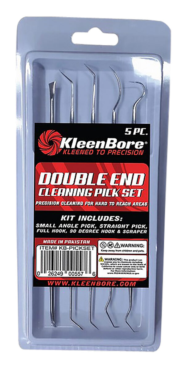 KleenBore KB-PICKSET Stainless Steel 5-Piece Pick Set