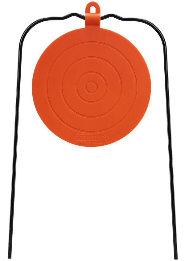 153488 Champion DuraSeal Hanging Gong Target & Stand 8″ Black/Orange