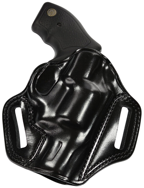 CM118B Taurus 357 Magnum front_Print Galco Combat Master CM270B OWB Leather Holster, Black, Right Hand