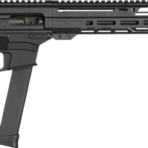 CMMG 99A806DAB Dissent MKGS 9mm Luger 33+1 10.50″, Black, Picatinny Brace Adapter, 5.50″ M-LOK Handguard, Left Side Charging Handle, Zeroed Linear Comp, Zeroed Drop-In Single Stage Trigger