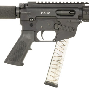 FREEDOM ORDNANCE FX9P4T FX-9  9mm Luger 32+1 4″, Black, M-LOK Handguard, Padded Buffer Tube, A2 Grip, 3″ Faux Suppressor, Includes Sling