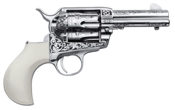 154528 Cimarron Huckleberry .45 Long Colt 3.5 in Nickel Revolver