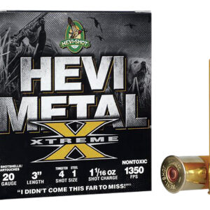 HEVI-Shot HEVI-Metal Xtreme 20ga 3in 1 1/16oz #4 & #1 25/Box
