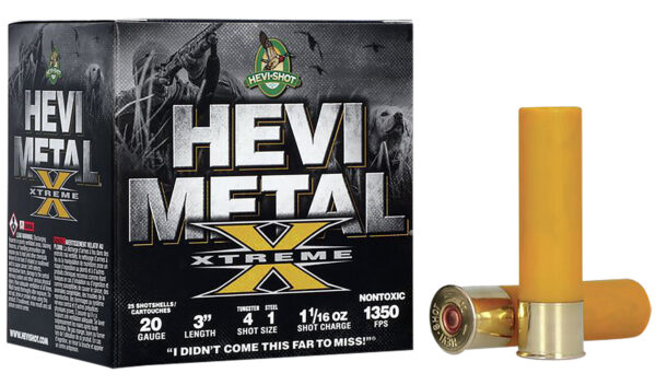 HEVI-Shot HEVI-Metal Xtreme 20ga 3in 1 1/16oz #4 & #1 25/Box