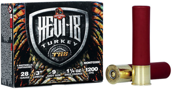 154793 HEVI-Shot HEVI-18 TSS Turkey 28ga 3in 1-1/4oz #9 5rd Box