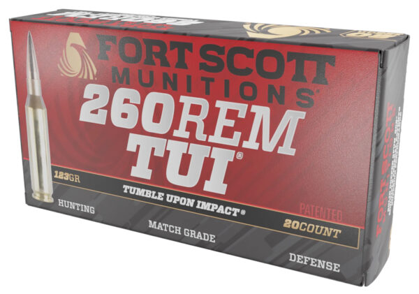 155059 Fort Scott Munitions 260 Rem 123gr Solid Copper TUI 20rd