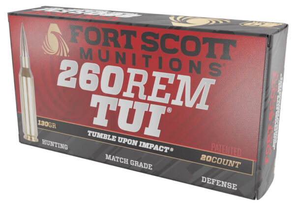 155060 Fort Scott 260 Rem 130gr Solid Copper TUI 20rd