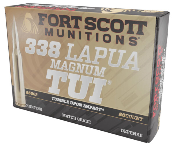 155065 Fort Scott Munitions .338 Lapua Mag 250 gr TUI 20 rd