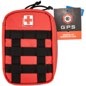G*Outdoors MEDCKITRD Medical Concealed Case — Red, Holds 1