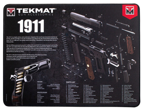 155322 TekMat Ultra 20 1911 Cleaning Mat 15×20 Rubber