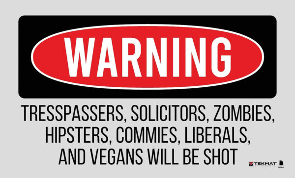 155346 TekMat TEK42TRESPASSERS Door Mat 25″x42″ Rubber