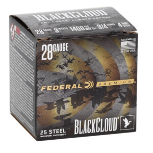 Federal Black Cloud 28ga 3/4oz #4 Steel 25rd