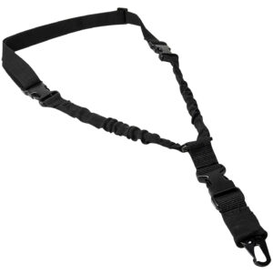 NcStar ADBS1PB Single Point Sling Deluxe Black Nylon 30″-38″ Adjustable Bungee