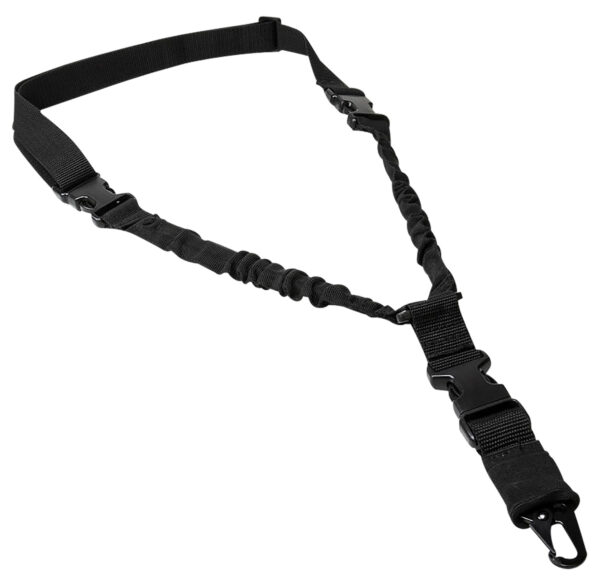 NcStar ADBS1PB Single Point Sling Deluxe Black Nylon 30″-38″ Adjustable Bungee