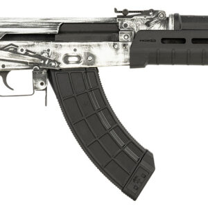 Century Arms RI4997N VSKA  7.62x39mm 30+1 16.50″ Barrel w/Chevron Muzzle Brake, White Distressed Aluminum Receiver, Black Magpul MOE AK Stock, MOE Pistol Grip & Ultimak Handguard