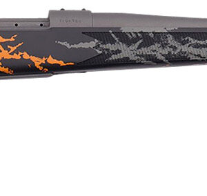 Weatherby VYH7M8RR2B Vanguard Compact Hunter 7mm-08 Rem 5+1 20″, Tungsten Gray Barrel/Rec, Black w/Gray & Orange Sponge Accents Monte Carlo Stock, Accubrake Muzzle Brake