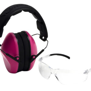 Pyramex VGCOMBO210 Low-Profile Combo Kit Clear Lens & Pink