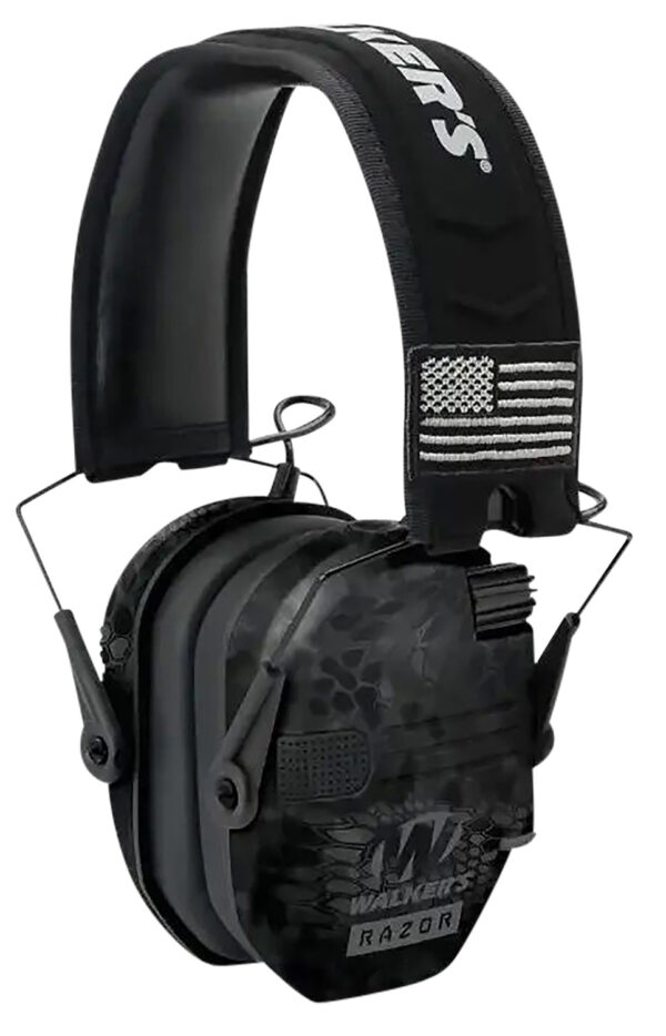 156801 Walkers Razor Patriot Slim Muff 23 dB Over-the-Head