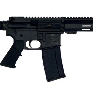 Great Lakes Firearms GL15223SSPBLK AR-15 Pistol 223 Wylde 30+1 7.50″ Stainless Barrel, Black, 7″ M-LOK Handguard, Buffer Tube (No Brace), A2 Grip