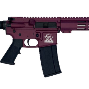 Great Lakes Firearms GL15223SSPCHY AR-15 Pistol 223 Wylde 30+1 7.50″ Stainless Barrel, Black Cherry Rec, 7″ M-LOK Handguard, Buffer Tube (No Brace), Black A2 Grip
