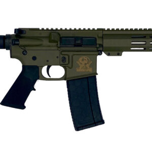 Great Lakes Firearms GL15223SSPODG AR-15 Pistol 223 Wylde 30+1 7.50″ Stainless Barrel, OD Green Rec, 7″ M-LOK Handguard, Buffer Tube (No Brace), Black A2 Grip