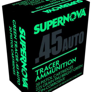 SUPERNOVA 45 ACP 225 gr FMJ Green Tracer 20rd