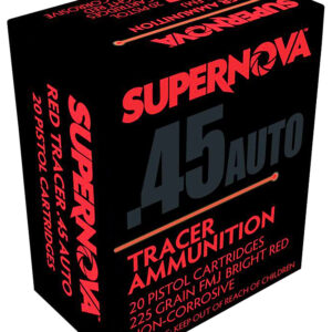 SUPERNOVA 45 ACP 225gr FMJ Red Tracer 20rd Box