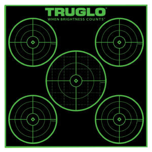 TruGlo Tru-See TG11A25 5-Bull Self-Adhesive Targets 25 Pack