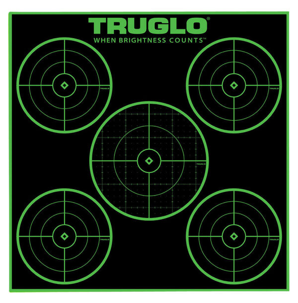 157027 TruGlo Tru-See TG11A25 5-Bull Self-Adhesive Targets 25 Pack