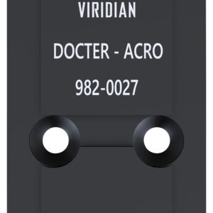 Viridian RFX45 Docter Mounting Adapter – Black Anodized