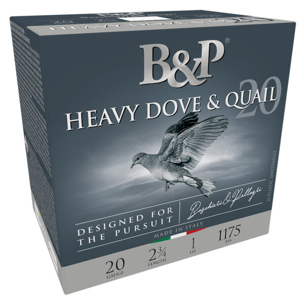 B&P Dove & Quail 20GA 2.75″ 1oz #8 25/Box