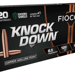 Fiocchi Knock Down 6.5 Creedmoor 120gr Copper HP 20rd