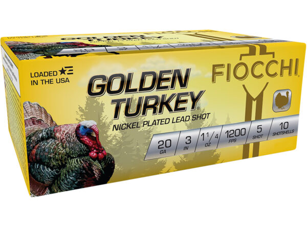 157271 Fiocchi Golden Turkey 20ga 3in 1-1/4oz #5 10rd