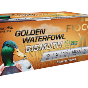 Fiocchi Golden Waterfowl Bismuth 12ga 3″ 1-3/8oz #4