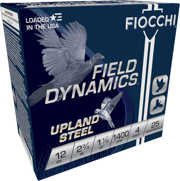 157282 Fiocchi Upland Steel 12ga 2.75″ 1-1/8oz #4 25rd