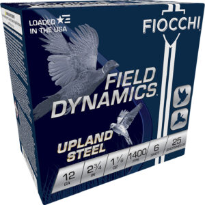 Fiocchi Upland Game High Velocity Steel 12ga 2.75″ 1-1/8oz 25rd