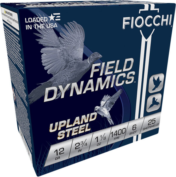 157283 Fiocchi Upland Game High Velocity Steel 12ga 2.75″ 1-1/8oz 25rd