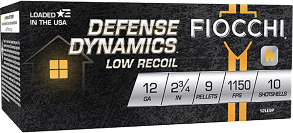 Fiocchi Defense Low Recoil 12 Gauge 2.75″ 10rd Box