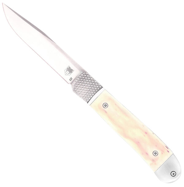 Cobratec Trapper Hidden Release — D2 Drop Point, White Bone