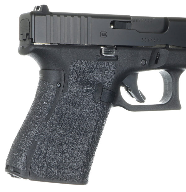 157316 Talon Grips EV02R Adhesive Grip Textured Black Rubber, Fits Compact Glock Gen 5 (19, 23, etc.)