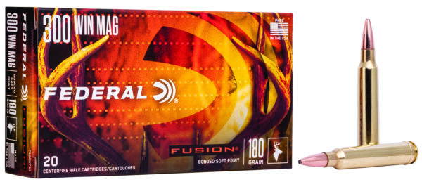 15756 Federal Fusion .300 Win Mag 180 gr Jacketed Soft Point