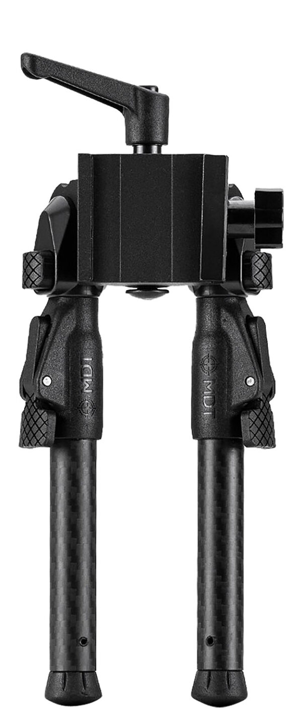157605 Mdt Sporting Goods Inc 105561BLK GRND-POD Black 4.50″-9″ Carbon Fiber/Aluminum, Adj. Throw Lever, 4 Leg Postitions, Fits ARCA Rail & RRS Dovetail