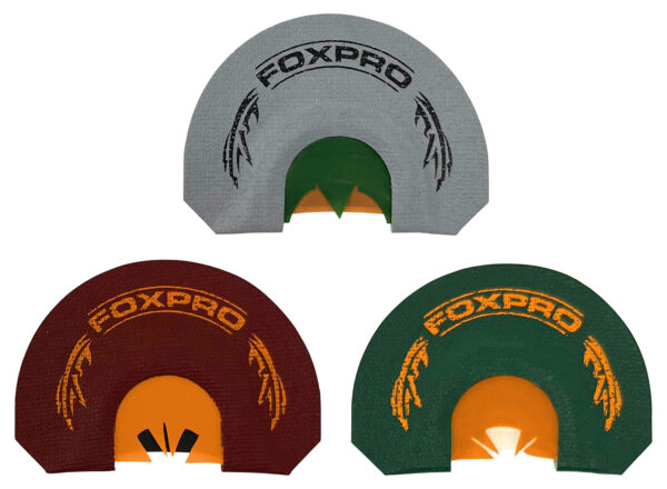 Foxpro Beardtaker 3-Pack Diaphragm Turkey Calls Gray/Green/Red