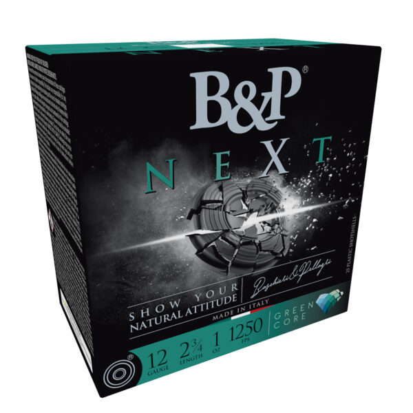 B&P NEXT 12 Gauge 2.75″ 1 oz #8 Shot – 25/Box