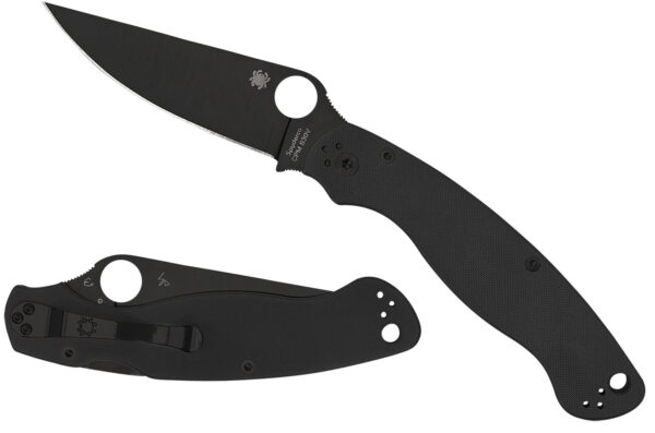Spyderco Military 2 C36GPBK2 — 4″ CPM S30V Black DLC