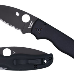 Spyderco Shaman C229GSBK 3.58″ Serrated Folding Knife