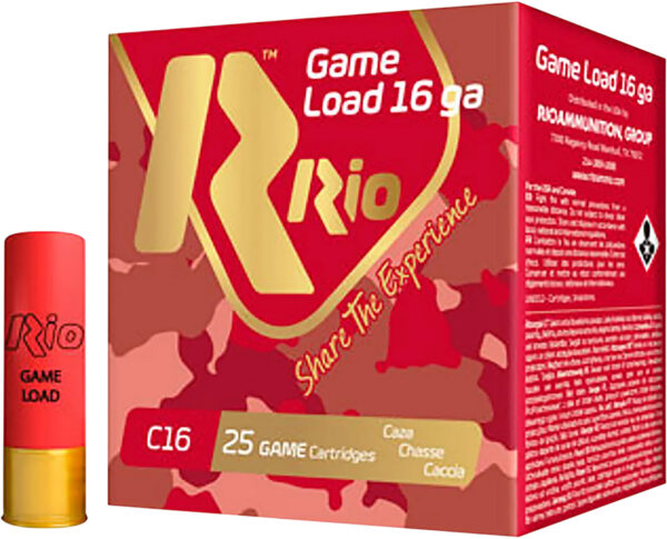 Rio RCHV168 16 Gauge 2.75″ 1 1/8oz #8 Shot – 25/Box